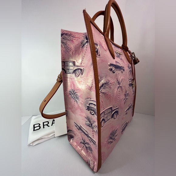 Brahmin Monique Optimism CopaCabana Genuine Embossed Lthr Tote/Hand/Shoulder Bag - Picture 5 of 16